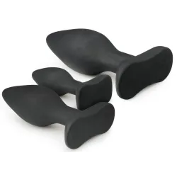EasyToys Anal Collection Kit de 3 plugs silicone Rocket Noirs